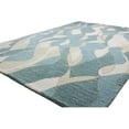 thumbnail image 2 of Bashian R129-AQ-8X10-HG379 7 ft. 9 in. x 9 ft. 9 in. Greenwich Collection Contemporary Wool & Viscose Hand Tufted Area Rug, Aqua, 2 of 6