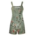 thumbnail image 5 of Drses Women's Summer Casual Sleeveless Rompers Loose Spaghetti Strap Denim Shorts Overalls Jumpsuit with Pockets, 5 of 5
