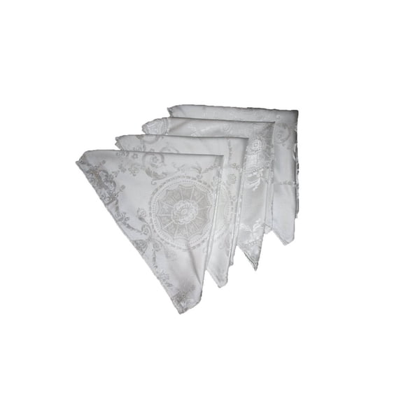 Prestige Damask Design with Fringes Tablecloths