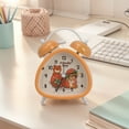 thumbnail image 2 of Unique Bargains Triangle Shape Alarm Clock Orange 4.4"L x 2.2"W x 3.4"H, 2 of 5