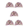 thumbnail image 3 of Billuyoard Gorros de baño para el cabello con estampado de flores, gorro elástico reutilizable impermeable para mujeres y niñas, suministros de peluquero Type2 NO2 Billuyoard CBP389155, 3 of 6