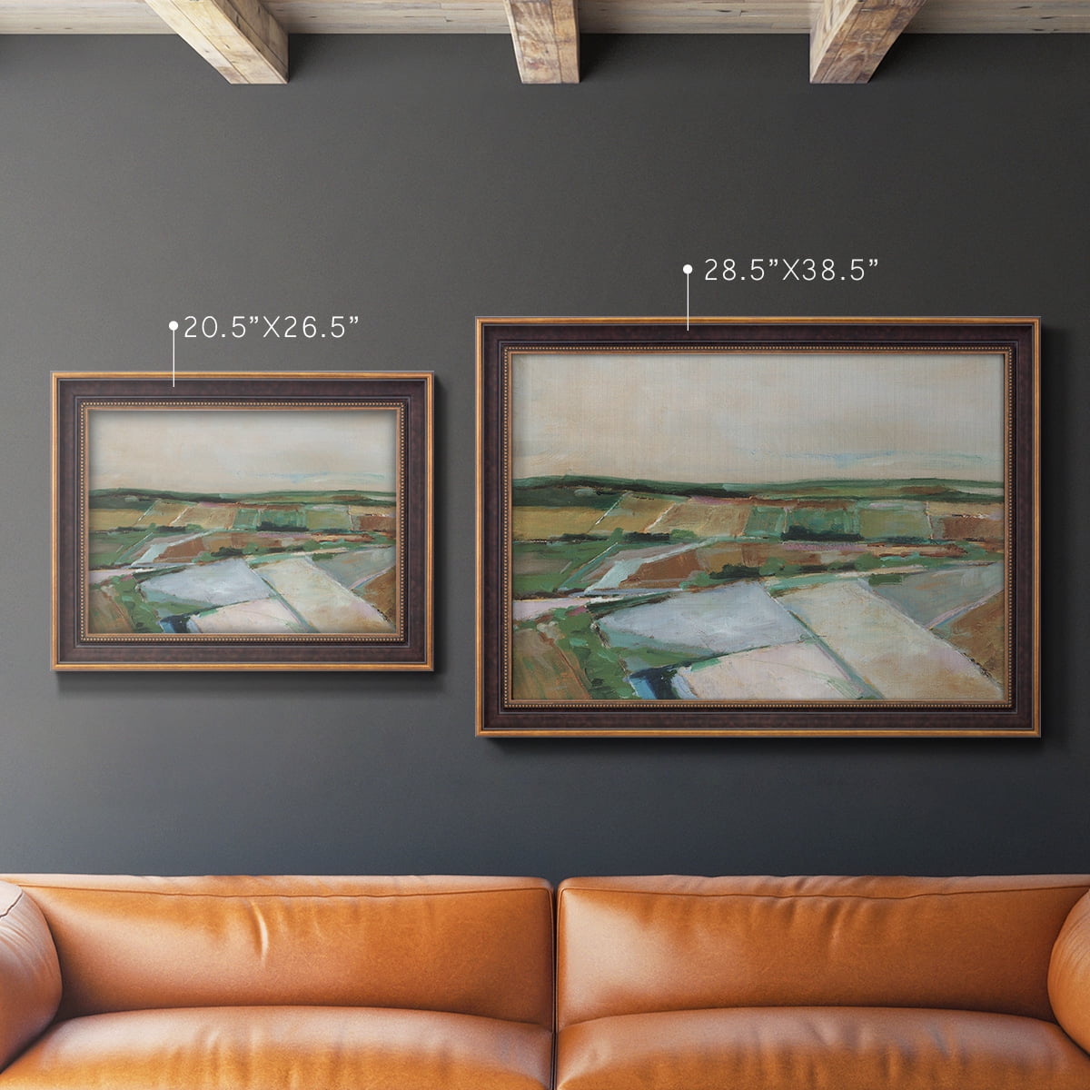 Pastel Fields II Premium Framed Canvas- Ready to Hang