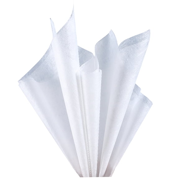 114 Sheets Tissue Flower Wrapping Paper Lining Paper Wrap White Cotton Korean Style Withdrawable Non-Woven Wedding