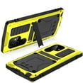 thumbnail image 4 of Dteck Case for Samsung Galaxy S23 Ultra,Metal Case with Tempered Screen Protector Military Rugged Heavy Duty Silicone Shockproof Full Body Tough Cover for Galaxy S23 Ultra,Yellow, 4 of 8