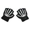 thumbnail image 1 of 4x Guantes De Medio De Esqueleto De Halloween Invierno Para Cosplay Niños 4 piezas, 1 of 8