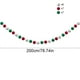 thumbnail image 3 of Corona de bolas de fieltro de lana hecha a mano | Guirnalda navideña de 2 m con 30 bolas rojas, blancas y verdes | Decoración navideña para chimenea, árbol y escalera, 3 of 5