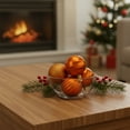 thumbnail image 3 of Northlight Shatterproof 3-Finish Christmas Ball Ornaments - 2.5" (60mm) - Burnt Orange - 100ct, 3 of 3