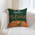 thumbnail image 6 of Guanhe Fall Pillow Covers 18x18 Inch Autumn Thanksgiving Orange Pumpkin Plaid Throw Pillow Covers Fall Rustic Farmhouse Pillowcases for Couch Home Decor, 6 of 8
