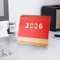thumbnail image 4 of Mlkoz Home Decor, Paper Desk Calendar Office Desktop Calendar Festive Red Mini Desk Calendar, 4 of 6