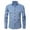 Blue, variant on Azrian Long Sleeve with Turn-down Collar and Button Shirt for Men,Men's Long Sleeve Dress Shirt Regular Fit Casual Button-Down Solid Long Sleeve Turndown Collar Blouse & Shirt