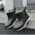 thumbnail image 4 of Wowen Rain Boots Slip On Antislip Rubber Waterproof Ankle Boots Rain Shoes, 4 of 10