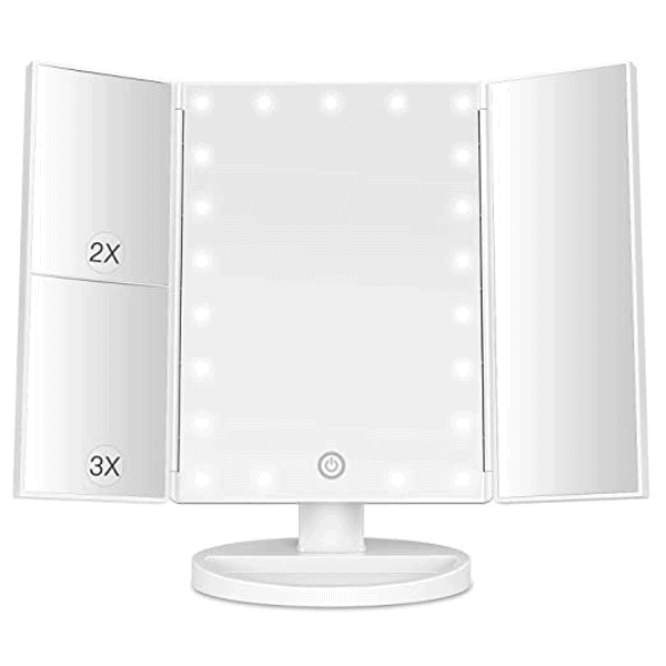 Makeup Vanity Mirror with Lights, 2X/3X Magnification, 21 Led Lighted