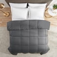 thumbnail image 3 of Clara Clark  All-season Down Alternative Comforter Charcoal Gray Twin, 3 of 5