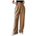 thumbnail image 1 of Women's Plus Size Lined Sweatpants Winter Warm Fuzzy Casual Comfortable Soft Solid Color Pants for Ladies, 1 of 5