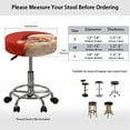 thumbnail image 6 of Chaqlin Oil Painting 3D Santa Claus 2 Pcs 3D Printed Stool Covers Round, Breathable Non-Slip Chair Seat Covers, Elastic Slipcover for 12-16 Inch 16 Inch Stools Cover, 6 of 6