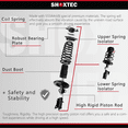 thumbnail image 5 of Shoxtec Rear Complete Strut Assembly Replacement for 2008-2010 Mitsubishi Lancer 2.0L L4; DE, ES models Only, Repl No. 172399, 5 of 5