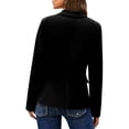 thumbnail image 2 of Long Sleeve Spring Fall Women One Button Blazer Work Office Coat, 2 of 3
