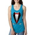 thumbnail image 1 of Normal is Boring - Women's Racerback Tank Top, up to Women Size 2XL - Tuxedo Prom Costume, 1 of 5