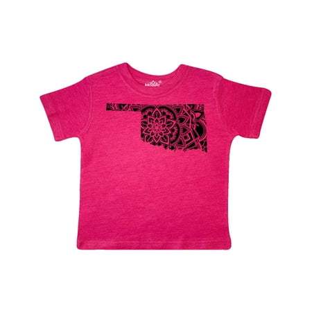 

Inktastic Oklahoma Silhouette Mandala Gift Toddler Boy or Toddler Girl T-Shirt