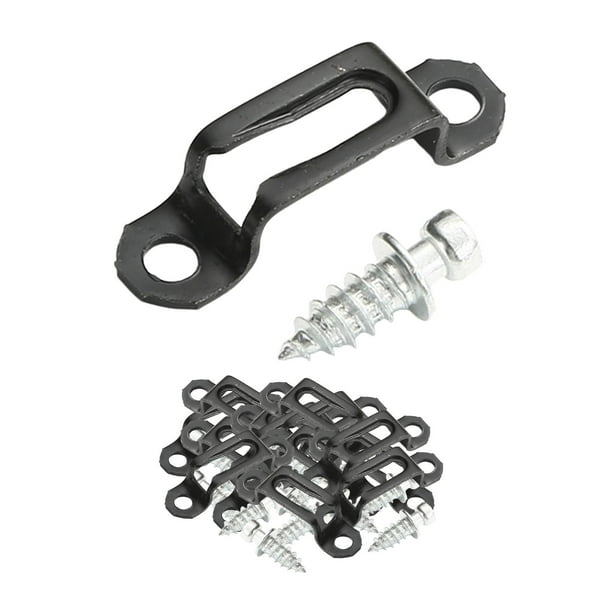 100 piezas de sujetadores de tornillo de conector Invisible con tornillos montaje de bisagra de gabinete herrajes de muebles duraderos para armario de Medio
