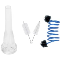 1 Set Trumpet Maintenance Cleaning Care Kit & 1 Pcs ABS Trumpet Mouthpiece 7C Size