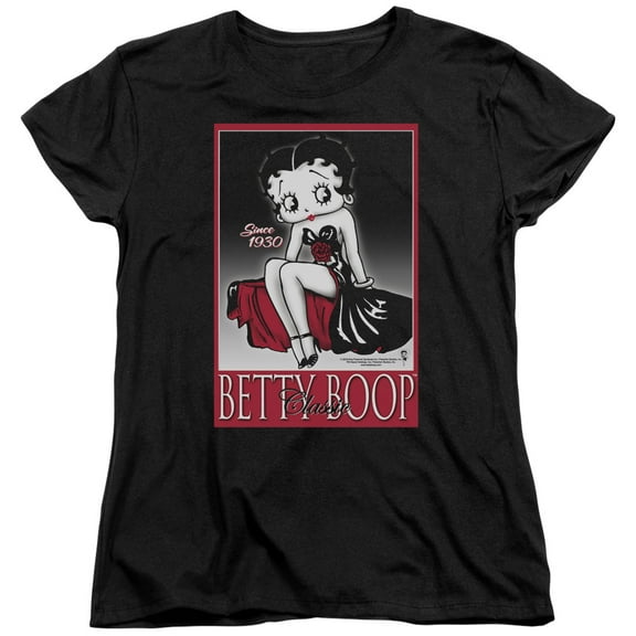 Betty Boop/Classic Womens Short Sleeve Shirt