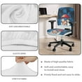 thumbnail image 4 of ZUXONGSY Christmas Snowman Desk Chair Cover 2 Pcs Polyester Rolling Chair Cover Exquisite Chair Protector Easy to Install Backrest Slipcovers Suitable for Most Office Chairs, 4 of 7