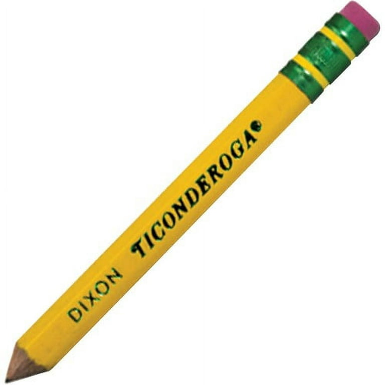 Ticonderoga Golf Pencils, Yellow Barrel - 72/Box 