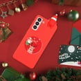 thumbnail image 7 of for Samsung Galaxy S22 6.1" Christmas Theme Case, Flexible TPU Case with Kickstand & Cute Mirror Christmas Deer Full Body Protective Case for Samsung S22 Women Ladies Girls, Santa Claus, 7 of 7
