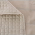 thumbnail image 4 of Gouchee Home Grid Double Bedskirt – Quilted Cement Bed Skirt, Soft Brushed Microfiber, 54x77x14", Machine Washable, 4 of 6