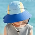 thumbnail image 3 of Miqool Toddler Kids Sun Hat with Neck Flap UPF 50+ Sun Protection Wide Brim Bucket Hat Summer Beach Play Hats for Girls Boys Ages 3-10, 3 of 4