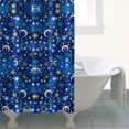 thumbnail image 5 of Cosmos Shower Curtain Celestial Star Constellation Design Waterproof Quick-Dry Includes 12 Hooks Bath Drapes, 5 of 5
