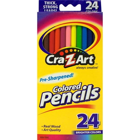 Cra-Z-Art Colored School Pencils, Real Wood - 24 Count
