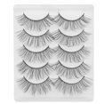 thumbnail image 1 of 5 Pairs False Eyelashes Chemical Fiber Fake Lashes Natural 3D Eye Beauty Lashes, 1 of 8