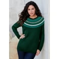 thumbnail image 4 of Roaman's Women's Plus Size Fair Isle Pullover Sweater, 4 of 4