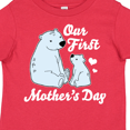 thumbnail image 4 of Inktastic Our First Mothers Day with Polar Bears Boys or Girls Toddler T-Shirt, 4 of 5
