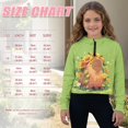 thumbnail image 7 of Xoenoiee Capybara Sunflower Print Girls Hoodies Half Zip Cropped Fleece Sweatshirts with Pocket Kids Long Sleeve Fall Winter Clothes, Size 11-12 Years, 7 of 7