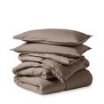 thumbnail image 1 of Down Alternative Comforter Set - 3-Pieces - All Seasons - Full, Taupe, 1 of 8