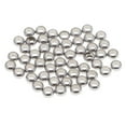 thumbnail image 2 of Espaciadoras de acero inoxidable perfecl 50 piezas tono plateado para collar 30mm, 2 of 8