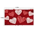 thumbnail image 6 of KCEHTA Valentines Door Mat, Valentines Day Welcome Mat, Non Slip Washable Love Heart Valentines Day Doormat Indoor Outdoor Front Porch Home Decor Valentines Day Decorations 19.68x31.49 inch, 6 of 6