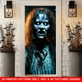 thumbnail image 5 of 1 PC, 2D Flat/ Flat art decorative door cover decoration, creepy and terrifying design patterns, 70.87x35.43 inches (180x90cm), universal daily wall decoration, elegant daily front door decoration, p, 5 of 5
