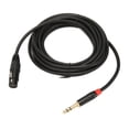 thumbnail image 1 of XLR Female To 1/4 Inch TRS Cable, 16.4FT Quarter Inch TRS Jack Cable Balanced Reduce Interference Multilayer Shield Structure  For Power, 1 of 8