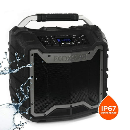 ECOXGEAR EcoTrek GDI-EXTRK210 Rugged Waterproof Floating Portable Bluetooth Wireless 100 Watt Stereo Smart Speaker and