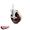 thumbnail image 2 of 5 Inch High Temp Phenolic Wheel Swivel 3/4 Inch Square Stem Caster with Brake, 2 of 2