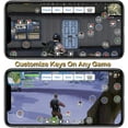 thumbnail image 4 of Upgraded Mobile Controller for The Most Games, Mobile Gamepad Wireless Game Controller Joystick for Android, Key Mapping, Shooting Fighting Racing Game-NO Supporting iOS 13.4 OR Above (Black-1), 4 of 8