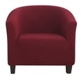 thumbnail image 3 of Skksst Stretch Jacquard Tub Chair Cover Slipcover Club Armchair Barrel Sofa Furniture Protector, 3 of 6
