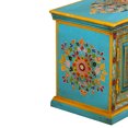thumbnail image 5 of vidaXL TV Cabinet Solid Mango Wood Blue Hand Painted, 5 of 5
