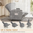 thumbnail image 4 of Homall Power Lift Recliner Chair Massage Designed Leathaire Fabric Single Sofa Specifically for Nursing,Gray, 4 of 7