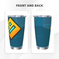 thumbnail image 3 of Saiise Geometry Dash Print Tumbler 20 Oz Stainless Steel Vacuum Insulated with Straw Coffee Cup for Home,Office,Outdoor Works Great for Ice Drinks and Hot Beverage, 3 of 8