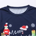 thumbnail image 4 of Qiylii Christmas Family Matching Pajama Set Parents-Child Long Sleeve T shirt Pants Sleepwear Nightwear Outfits, 4 of 8